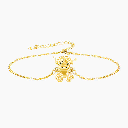Highland Cow Anklet Braclet