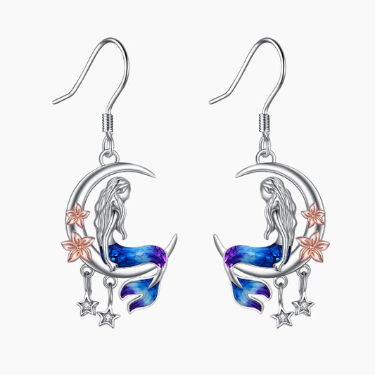 Mermaid Dangle Drop Earrings